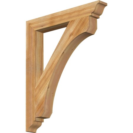 Ekena Millwork Legacy Traditional Rough Sawn Bracket, Western Red Cedar, 4"W x 30"D x 36"H BKT04X30X36LEC01RWR